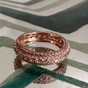 Rose Gold Color Eternity Band